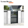 Puerta única decorativa de aluminio, muro delimitador, puerta de entrada de aluminio, puerta principal, puerta corrediza eléctrica de aluminio
