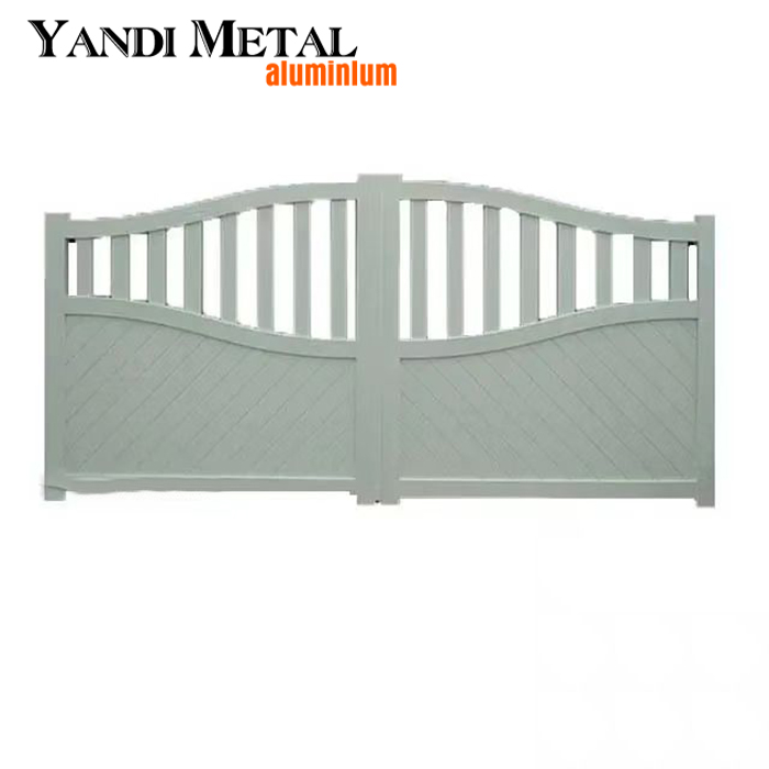 Puerta corrediza de aluminio personalizada para Villa, panel de entrada abatible, puerta de perfil de aluminio duradero de metal