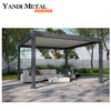 Pérgola personalizada para jardín bioclimático moderno, pérgola manual de aluminio 6×4, toldo de control remoto, pérgola para exteriores