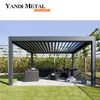 Pérgola de aluminio modificada para requisitos particulares 3*4 4*4 Pérgola de aluminio impermeable al aire libre moderna de lujo de la persiana