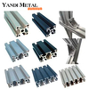4040 Perfiles de aluminio industriales extruidos con ranura en T Perfiles de aluminio anodizado con barra negra