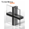 Barra de rotura en caliente Topwindow, perfil sin marco, vidrio de aluminio y muro cortina de aluminio