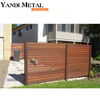 Persianas de aluminio a prueba de herrumbre para exteriores, valla metálica, paneles de valla de listones de privacidad de aluminio para patio residencial