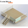 Barandilla de vidrio con plataforma de aluminio sin marco Columna de soporte de barandilla de vidrio de aluminio Sistema Balcón barandilla de vidrio con acceso en u