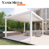 Fabricación de persianas impermeables toldo pérgola de aluminio cubierta eléctrica exterior pérgola bioclimática