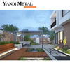 Pérgola de aluminio para automóvil OEM, corredera retráctil y persianas de aluminio plegables, pérgola bioclimática