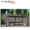 Diseño moderno Toldo de sombra bioclimática persiana impermeable mirador de persiana de techo Pérgola de aluminio para exteriores Pérgola eléctrica de aluminio