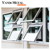 Ventanas abatibles de aluminio para apartamentos y hoteles Ventanas de vidrio templado Ventanas plegables con marco de ventana de aluminio