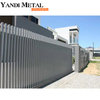 Valla de seguridad moderna de privacidad total de acero galvanizado de diseño clásico fácil de montar