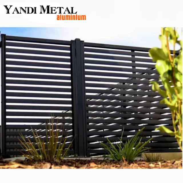 Valla de aluminio para exteriores, decoración de jardín doméstico de alta calidad, placa de valla residencial moderna para granja, perfil de aluminio