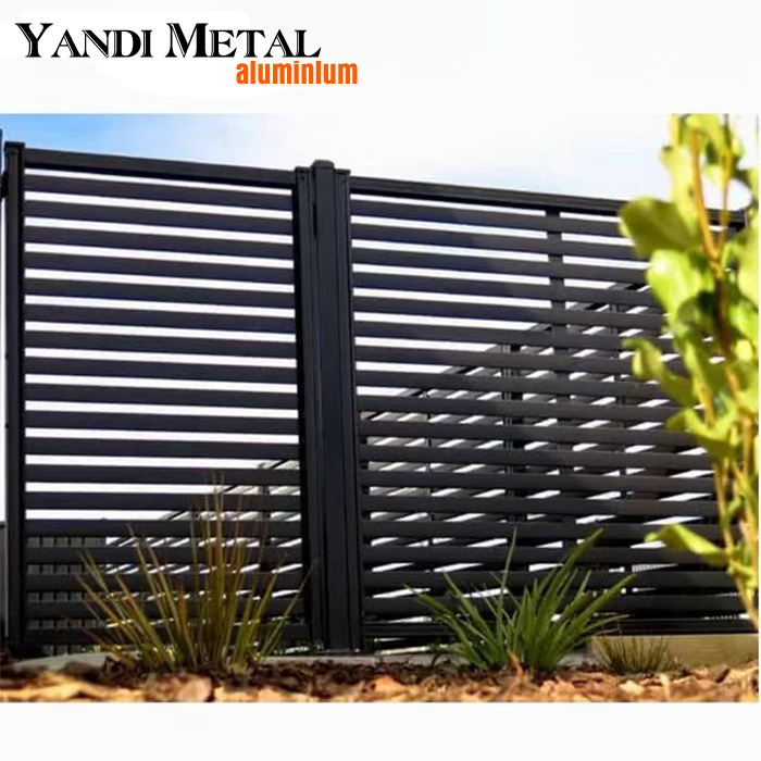 Valla de aluminio para exteriores, decoración de jardín doméstico de alta calidad, placa de valla residencial moderna para granja, perfil de aluminio