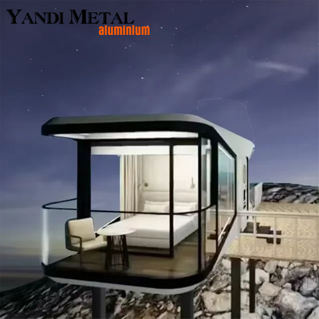 Casas prefabricadas personalizables con modernas estructuras modulares prefabricadas de acero móviles que respaldan las casas cápsula espaciales de los hoteles