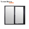 Sistema de puerta con ventana corrediza personalizada de diseño moderno, ventana corrediza de aluminio con doble acristalamiento y impacto de huracán