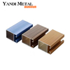 Suministro de perfiles extruidos de aluminio de vidrio Fram personalizados 6061 6063 de color madera de gran venta