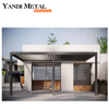 Cenadores de vidrio impermeables 3x3 3x4 Cenadores para exteriores Terraza Cenadores de aluminio Techo de metal de lujo para exteriores personalizados Cenadores de jardín de aluminio