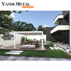 Popular pérgola de aluminio blanco para exteriores, pérgola de ocio para patio, villa, contraventanas, pérgola doble de hoja de aluminio
