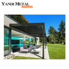 2024 Pérgola exterior impermeable de aluminio de lujo moderna de alta calidad con pérgola de jardín ligera