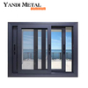 Ventanas de vidrio de aleación de aluminio antirrobo modernas, apertura interior de doble acristalamiento y ventanas abatibles invertidas