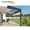 Gazebo eléctrico de lujo para terraza Gazebo de jardín de lujo para exteriores de aluminio Gazebo de vidrio de aluminio Gazebo de aluminio para jardín