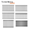 Paneles de valla de aluminio de alta calidad para vallas de jardín, barandillas de valla de piscina de aluminio y Metal, jardín negro