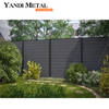 Panel de valla de madera y plástico con grupo de luces LED traseras, panel decorativo, compuesto de madera y plástico, precio comercial, privacidad, puerta de pared de jardín exterior
