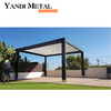 Nueva pérgola de aluminio ligera con persiana automática para exteriores pérgola de aluminio telescópica para garaje