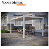 Venta de calidad, función impermeable, jardín, pérgola de aluminio, sistema de pérgola, techo de rejilla impermeable
