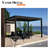 4*6 jardín exterior ocio bioclimático mirador ajustable techo de persiana Pérgola de aluminio eléctrica Pérgola de aluminio impermeable