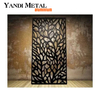 Panel de pantalla de metal perforado para privacidad de jardín de metal de aluminio cortado con láser decorativo para exteriores