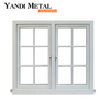 Persianas de doble acristalamiento Ventana de aluminio Vidrio Ventana abatible de aluminio Ventana corrediza de aluminio de aleación de rotura en caliente