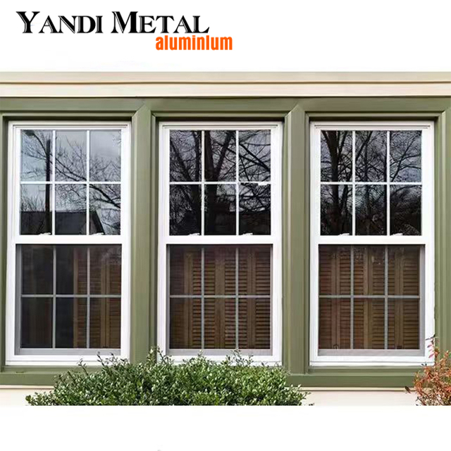 Puertas y ventanas de aluminio con aislamiento térmico y acústico de aluminio Yandi para el mercado etíope