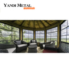 Solarium de aleación de aluminio para jardín Solarium de vidrio de aluminio retráctil para solarium Solarium de vidrio con marco de aluminio