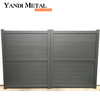 Puertas de privacidad de aluminio Yandi, puertas de acceso eléctricas automáticas, puertas corredizas de aluminio para jardín y patio