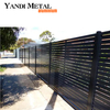 Sistema de valla de rejilla de aluminio de metal para jardín Valla de rejilla de aluminio duradera Paneles de valla de listones de rejilla personalizados