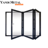 Puerta de perfil de aluminio endurecido insonorizada de nuevo diseño moderno al por mayor de aluminio Yandi