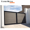 Diseño de valla y puerta compuesta de madera y plástico WPC para jardín