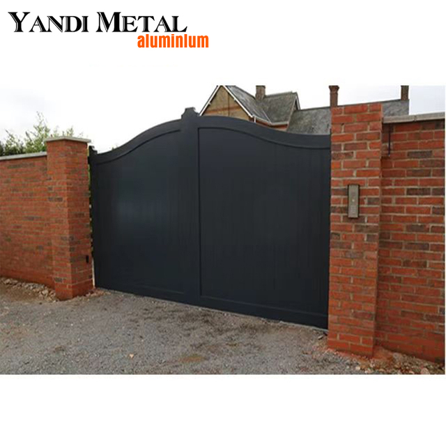 Puerta corrediza de diseño de fábrica, puerta de aluminio de aleación 6063/6061/6060 t5, puerta de aluminio con recubrimiento en polvo