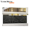 Diseño de puerta moderno personalizado, puerta de aluminio, diseño de fábrica, puerta de aluminio doméstica caliente