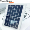 6063-T5 Perfil de aluminio anodizado plateado mate OEM solar para marco de panel solar