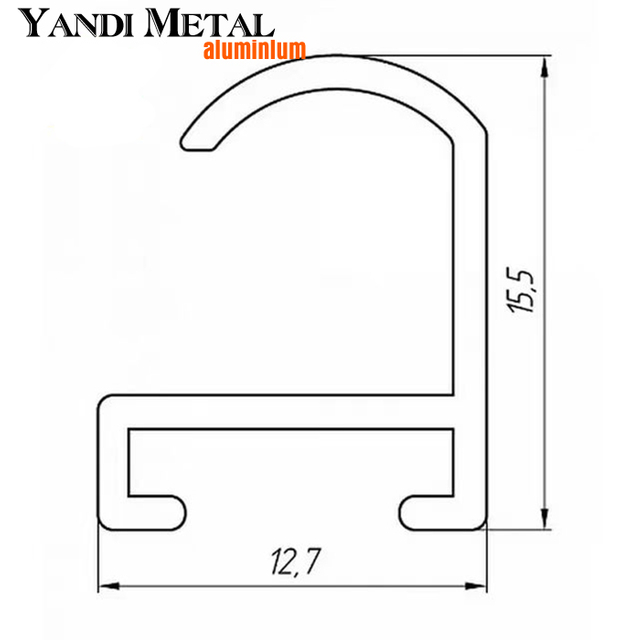 Perfil de aluminio estructural Foshan de aluminio de extrusión de máquina para la fabricación de módulos publicitarios