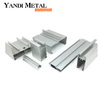 Yandi, material de aluminio Fram anodizado en caliente, fabricante de puertas y ventanas de aluminio extruido personalizado 6063