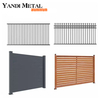 Venta caliente, material de listón privado compuesto barato para jardín, valla de tablero extruido de madera, tablero de plástico de madera, marco de aluminio, conjunto para exteriores
