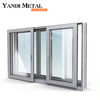 Ventana de guillotina doble de larga duración Ventana de guillotina simple Ventana insonorizada de doble carcasa de aluminio