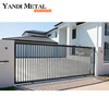 Valla de poste de aluminio de moda, la última puerta abatible industrial, puerta de aluminio automática