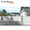 Fabricantes, puerta de entrada de villa de doble puerta de aleación de aluminio de lujo personalizada, puerta de aluminio de fundición artística de aluminio