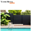 Valla compuesta de aluminio de privacidad de nuevo diseño Paneles de valla horizontales de aluminio para jardines y piscinas