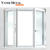 Marco de aislamiento residencial Yandi, ventana abatible fija con marco de aluminio metálico de doble acristalamiento