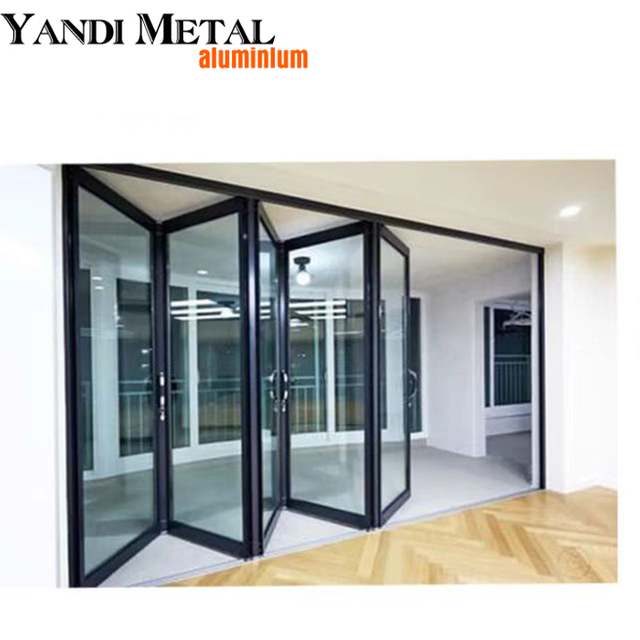 Estilo moderno personalizado de Europa y Estados Unidos, el último estilo de puerta plegable de aluminio de Bangladesh