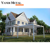 Popular pérgola de aluminio blanco para exteriores, pérgola de ocio para patio, villa, contraventanas, pérgola doble de hoja de aluminio