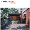 Pérgola y cenador impermeables al aire libre de aluminio eléctricos al aire libre de la pergola de la pérgola moderna de encargo
